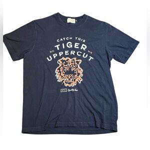 Big Foot Kick Tiger Graphic Tee “Catch This Uppercut” Men’s Small Black